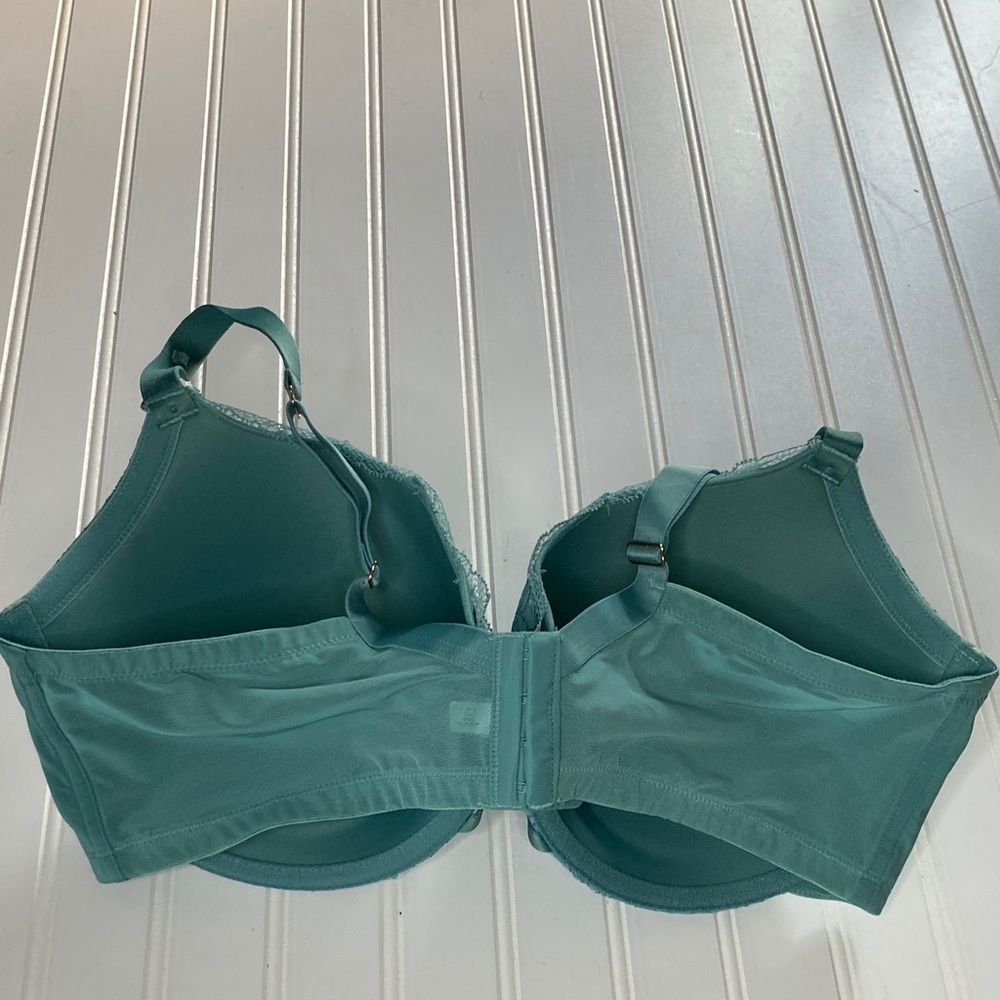 Cacique boost balconette Lace Underwire Bra 42F - Teal - Picture 2 of 4